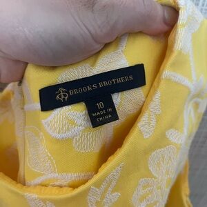 Brooks Brothers Women’s Floral Yellow Dress
